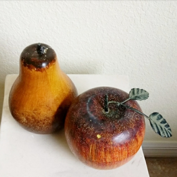 Rustic Boho Apple & Pear Fruit Decor - Picture 2 of 8